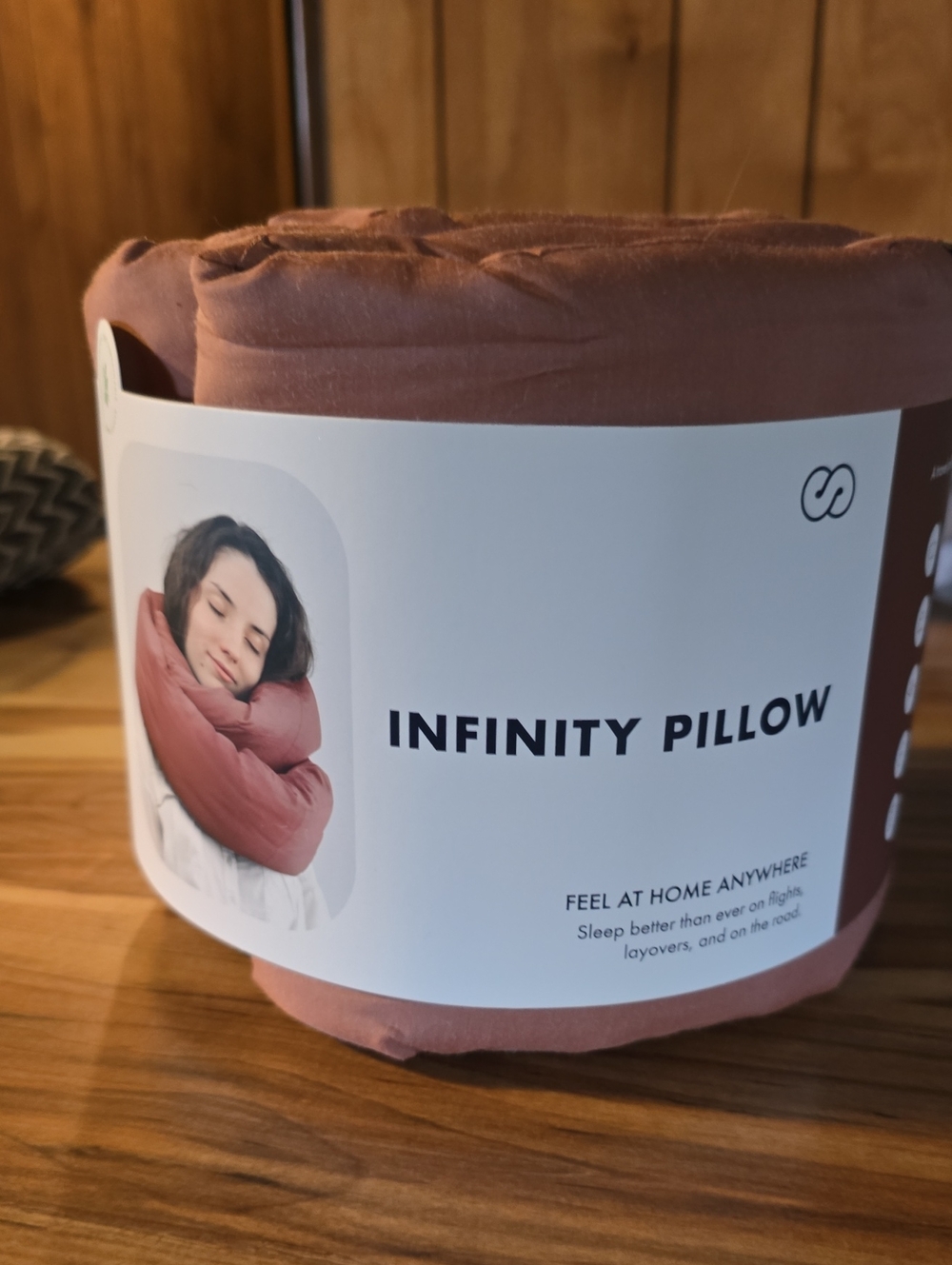 Cozy Travel Pillow - Terracotta